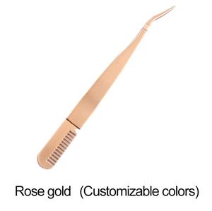 ชุดแหนบต่อขนตาปลายโค้งเคลือบสีทำจากสเตนเลสสตีลพร้อมโลโก้ออกแบบได้ตามต้องการ - Product Image 3