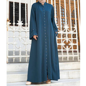Nueva moda musulmana Abaya vestido para mujer vestido modesto Eid islámico Abaya elegante vestido árabe señora moda Abaya OEM mantenido - Product Image 4