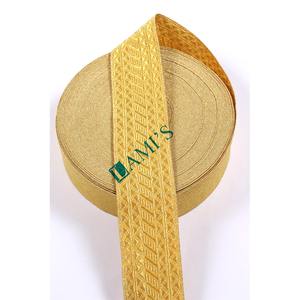 Trenza de Mylar de oro hecha en fábrica, adorno dorado para uniforme, Vestimenta de Iglesia, disfraz elegante, Jacquard Galloon Liturgical Tresse - Product Image 1