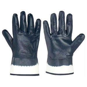 ถุงมือเซฟตี้สำหรับงานหนัก ทนทานต่อสารเคมีและน้ำมัน ปราศจากน้ำยาง ผลิตจากไนไตรล์ สำหรับผู้ชาย - Product Image 1