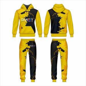 Chándal Deportivo Personalizado 100% Poliéster, Absorbente de Sudor, con Cremallera, Estilo Invernal, Impresión por Transferencia de Calor Completa, con Capucha y Logotipo - Product Image 5