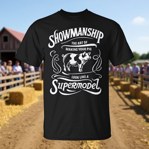 Camiseta para exhibidores de ganado porcino en ferias ganaderas - Product Image 3