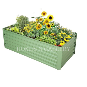 <b>Rectangle</b> new arrival galvanized metal outdoor garden plant & fruits guard raised bed kit <b>planter</b> box with customized finished - Product Image 5