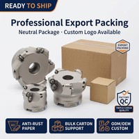 EMR5R 4T/6T Fraise à surfacer indexable à nez rond avec inserts RPMW1003 4 cannelures ODM et OEM personnalisables pour les opérations de fraisage