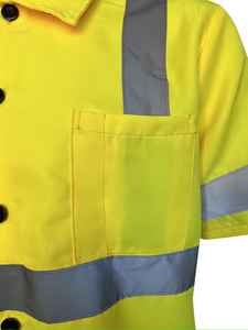 Chemise unisexe en coton 100% de haute qualité, surdimensionnée, à manches courtes, décontractée, personnalisée, OEM, pour homme - Product Image 4