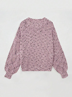Automne hiver femmes décontracté col rond pull tricoté avec nœud avant amour coeur motif Vintage côtelé ourlet à manches longues