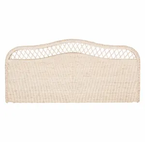 Classical Elegant Design Rattan Wicker Bed Head Headboard Bed Frame Natural Rattan Adjustable Decor Bedroom Cozy