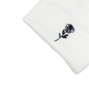 Gorro de Punto con Bordado Floral de Rosas para Otoño e Invierno, Gorro Cálido para Exteriores, Gorro de Punto Unisex para Parejas - Product Image 6