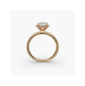 Bague de fiançailles vintage en diamant pour femme |   Design Halo, Haute Qualité, Éclat Étonnant, Charme Élégant - Product Image 2