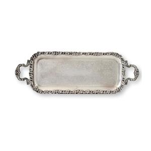 Meilleures ventes Plateau de service en acier et métal de forme rectangulaire au design classique avec poignée Couleur de forme de taille personnalisée - Product Image 5