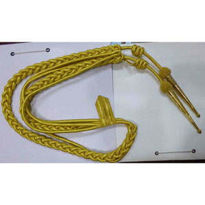 Aiguillettes de alambre de lingotes franceses tejidos a mano 100% bolas de poliéster puntas de latón cromado prendas recubiertas para uso doméstico - Product Image 2