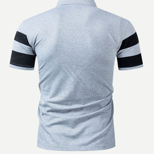 Camiseta de polo cómoda para hombre, manga corta, logotipo personalizado, patrón sólido, tela suave hecha en Pakistán para serigrafía de Fitness - Product Image 2
