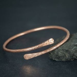<b>Copper</b> <b>Bracelet</b> Premium Designer Jewelry Minimalist Style Adjustable Wrist Accessory Modern Trendy Finish - Product Image 4