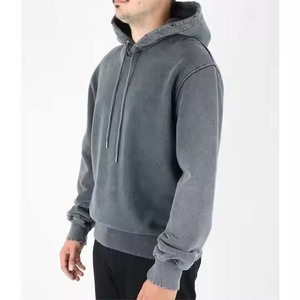 Sweats à capuche délavés à l'acide pour hommes, nouveau à la mode, design de blocs de couleurs, sweats à capuche décontractés de style hip-hop gothique pour l'hiver - Product Image 2