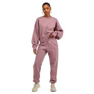 Vente en gros OEM Pantalon à capuche avec fermeture éclair pour femmes Costume de survêtement en coton à la mode Superbe pantalon actif pour femmes - Product Image 2