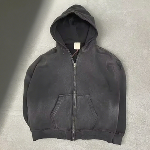 Manufacturer Heavyweight Customized Fleece Pullover Hoody Winter Regular Fit Customized Logo Solid Plain Dyed Pocket Design - Product Image 5