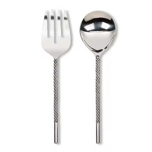 Juego de Cubiertos para Ensalada de Acero Inoxidable de Alta Calidad, Nuevo Diseño, Utensilios de Cocina y Vajilla, Cuchara y Tenedor Más Vendidos - Product Image 5