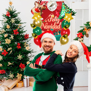 Complete <b>Balloon</b> and <b>Decoration</b> Kit for Christmas New Year's Parties Special Occasions-Durable Metallic <b>Balloon</b> Set - Product Image 3