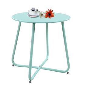 Mesa auxiliar de diseño elegante de alta venta de color amarillo para sala de estar Hotel Mesa de centro de aluminio Tamaño y diseño personalizados - Product Image 4