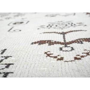 Vintage Beige <b>Brown</b> Hand Knotted <b>Wool</b> Rug for Home Use-for Living Hallway Entryway Teen's Bedroom Medallion Rectangle Puzzle - Product Image 3