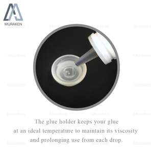El soporte de pegamento de silicona transparente reutilizable para la extensión de pestañas mantiene el pegamento a la temperatura - Product Image 3