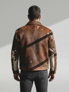 Nueva Chaqueta de Cuero para Hombre, Invierno 2026, con Cuello Alto, Manga Larga, 100% Cuero, Personalizable, Precio Razonable - Product Image 2