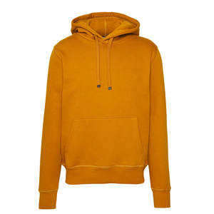 Logo personnalisé 80% coton 20% polyester à manches longues hiver pull à capuche pour hommes brodé au crochet solide couleur unie à capuche - Product Image 1