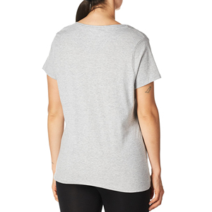 T-shirt en polyester pour femmes en gros, logo personnalisé, séchage rapide, t-shirt doux, t-shirt en mélange de polyester pour femmes, uni - Product Image 3