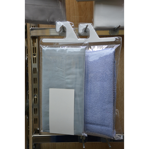 <b>Clear</b> PVC Hanger Packaging Bag Resealable Adhesive <b>Tape</b> HF Welded Custom Print Retail Wholesale OEM - Product Image 1