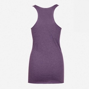 Débardeur gris pour femme 100 % coton respirant et écologique, col rond ample, sans manches, confortable et décontracté, couleur unie - Product Image 6