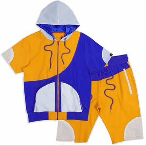 Conjunto de pantalones cortos cortavientos de primavera y verano hechos a medida Unisex, bloque de Color, Nailon/poliéster, impermeable, a prueba de viento, estampado para hombres y mujeres - Product Image 2