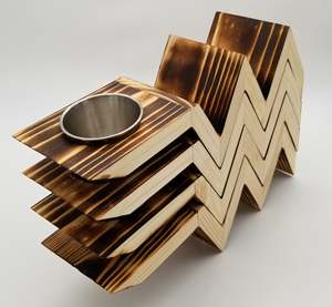 Commande en gros Porte-taco en bois-Plateau tortilla pour fêtes et événements - Product Image 1