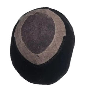 ท็อปเปอร์ผมแท้สไตล์อินเดีย ยี่ห้อ Taz Hair BD Yaki แบบเส้นเดียว สำหรับระบบผมผู้ชายแบบลูกไม้ - Product Image 6