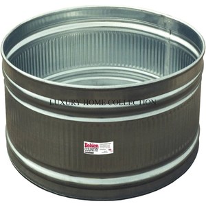 Grand bac à eau ovale en métal galvanisé avec revêtement durable, parfait pour le stockage de l'eau des étangs de jardin et l'utilisation à la ferme - Product Image 6