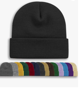 Bonnet d'hiver unisexe en tricot doux et chaud en laine mélangée avec motif à pois et nœuds, style décontracté, pour homme/femme - Product Image 1