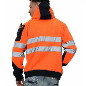 Vêtements de travail en gros, logo personnalisé, motif réfléchissant, chemise en polyester à manches longues haute visibilité, unisexe - Product Image 2