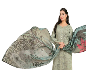 Vestido Shalwar Kameez de Alta Calidad, Elegante, de Algodón y Seda, de Manga Larga, Estilo Dubái, Indio-Pakistaní, para Mujeres Musulmanas Pakistaníes - Product Image 1
