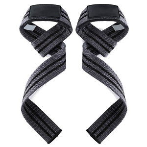 Sangles de poignet de gymnastique de bonne qualité Sangles de poignet d'haltérophilie en coton Sangles d'haltérophilie plus épaisses - Product Image 1