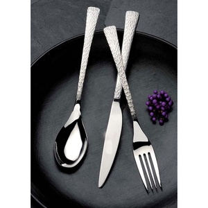 Long manche rond en bois avec un nouveau set de couverts de styliste nouveau Design couverts de voyage personnalisés plaqués argent - Product Image 4
