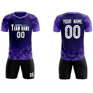 Vente en gros Personnalisé 100% Polyester Full Sublimé France Football Maillots Unisexe Haute Qualité Sports Adultes Ensembles Confortable - Product Image 4