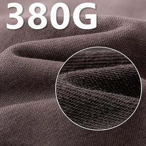 Sweat-shirts basiques à col rond pour hommes, 100% coton, 380 GSM, délavés à l'acide, avec logo personnalisé, prix abordable, collection Hiver 2026 - Product Image 4