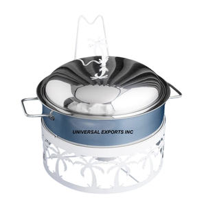 Calentador de alimentos de metal con diseño de pegatina árabe, Premium cazuela de calidad hecha a mano, forma redonda, calentador de alimentos de Metal de nuevo diseñador de lujo - Product Image 5