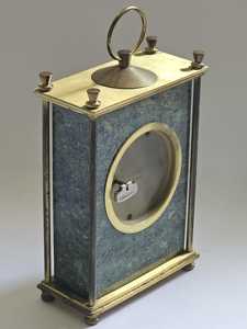 CRAFT EXIM Luxury Natural Marble Quartz <b>Art</b> <b>Deco</b> Desk <b>Clock</b> Battery Operated Customised Shape Premium Handcrafted Decor for Home - Product Image 4