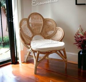 Chaise de bébé en rotin de fleur écologique faite à la main élégante chaise pour enfants taille enfant en bas âge meubles pour enfants - Product Image 5