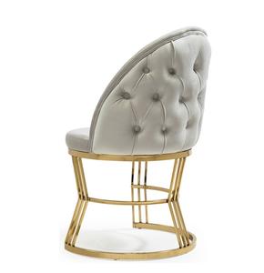 <span class=keywords><strong>Chaise</strong></span> de Restaurant en acier inoxydable doré de haute qualité, <span class=keywords><strong>chaise</strong></span> de salle à manger de luxe en velours pour hôtel Restaurant maison - Product Image 2