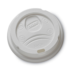 Couvre-gobelets Dixie pour boissons chaudes de 8 oz, blancs, 1000/carton (9538DX) - Product Image 6