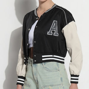 Meilleure qualité femmes Varsity vestes 100% coton laine Top qualité souper doux confortable Baseball Letterman veste pour femmes - Product Image 4