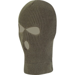 Balaclava 3 trous - Masque facial vert olive, couvre-tête thermique, balaclava intégrale, camouflage personnalisé - Product Image 1