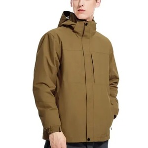 Vestes détachables à capuche imperméables coupe-vent personnalisées Veste d'extérieur coupe-vent légère de haute qualité pour hommes - Product Image 6