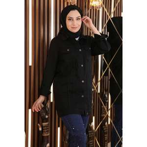 Chaqueta Blazer 100% Poliéster Cuello Redondo Largo para Uso Diario - Product Image 4